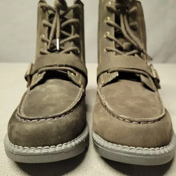Polo Ralph Lauren Boots Boys Size 5 Suede Leather Ranger High Top Bear Buckle - Picture 9 of 16